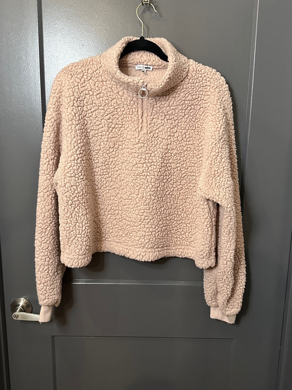 Fashion Nova Blush Teddy Matching Set